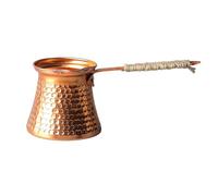 XYUERU Caffettiera turca Stakee, con manico in metallo, decorativa fatta a mano, caffettiera in rame martellato, manico for caffettiera da fornello, for casa, bar, ristorante, campeggio