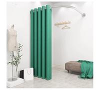 XYUERU Camerino Indipendente, Cabina Armadio con Tenda con Asta a L, Kit Occhielli for Tenda ombreggiante, for Negozio di Abbigliamento(Green,90x90cm)