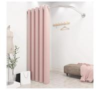 XYUERU Camerino Indipendente, Cabina Armadio con Tenda con Asta a L, Kit Occhielli for Tenda ombreggiante, for Negozio di Abbigliamento(Pink,80x80cm)