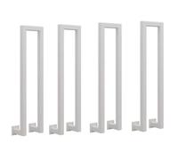 XYUERU Confezione da 4 ringhiere for scale interne, ringhiere for scale a forma di U, scale corrimano, ringhiere for scale, ringhiere for scale esterne, ringhiere corrimano(White,100cm)