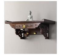 XYUERU Tavolo da altare con cassetti portaoggetti, tavolo da altare spirituale in bambù, tavolo da tè for pratiche buddiste for preghiere, divinazione, culto(40x30x20cm)