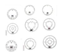 xyunluk Pannello LED Pannello luci a LED Rotonde Modulo Plafoniere Pannello dimmerabile 220V Sostituzione LED for Lampada Circolare Ventilatore a soffitto Luce Fissa con magnete(15in White 100W)