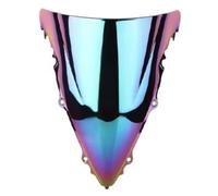 XYUOIS Moto Pare-brise Compatibile con Yamaha per YZF per R6 2003 2004 2005 Moto Doppia Bolla Parabrezza Deflettore Protezione Parabrezza Accessori(Iridium)