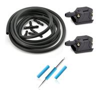 XYUOIS Ugelli Lavacristallo Compatibile con Fiat per Ducato Van per Camper 244 250 290 1990-2024 Spruzzatore per Ugello Lavavetri(with Regulator)