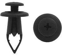 XYWHPGV 100 pezzi clip di fissaggio a vite ad espansione push-type rivetti in plastica nera da 9 mm per auto(a180e 699f9 f573d 51d02 4879a 2214d