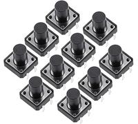 XYWHPGV 12x12x12mm Pannello a 4 pin Mini/Micro/Piccolo PCB Interruttore a pulsante tattile momentaneo tattile DIP 10PCS(5a885 c56c1 505dd 4900a 88e07 9ce72