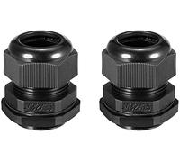 XYWHPGV 2 pezzi M32 pressacavo connettore impermeabile pressacavi in plastica giunti neri per fili di diametro 15-22 mm(f03d7 fe5a2 436fa 6f74e 5244c 33925