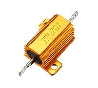 XYWHPGV 25W 27 Ohm 5% Resistenza alloggiamento in alluminio Rubinetto a vite Custodia in alluminio montata su telaio Resistore a filo Resistenze di carico Tono oro 1 pz(9530b cd08d 13569 3e82f 30b9a d