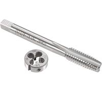 XYWHPGV 3/8"-16 UNC Set di maschi e matrici, maschi a macchina HSS con filiere tonde, destra(99e32 8e818 2c43f f7ef1 9dfb0 5d230