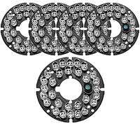 XYWHPGV 30 LED 850nm Scheda a infrarossi IR Lampadina per scheda illuminatore IR a piastra rotonda da 45 gradi per telecamera di sicurezza CCTV 5 pezzi(34edd 2e039 60a47 eb150 87d2e a469f