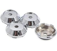 XYWHPGV 4 pezzi 67mm diametro 6 alette auto auto ruota cerchioni coprimozzo coprimozzo tono argento(2e11d 13b40 9508b 663d8 12c80 dd20b