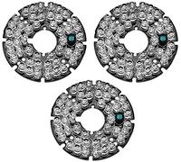 XYWHPGV 48 LED 850nm Scheda a infrarossi IR Lampadina per scheda illuminatrice IR a piastra rotonda da 80 gradi per telecamera di sicurezza CCTV 3 pezzi(895c3 ccee6 475ec 85a3c e7771 b6ddb