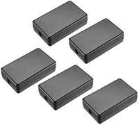 XYWHPGV 5 pezzi 60 x 36 x 17 mm Custodia per scatola di giunzione in plastica elettronica fai-da-te nera(09c11 09c35 b1dd2 8f6e4 bec52 18ee9