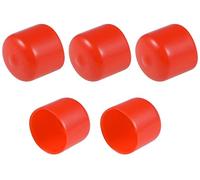 XYWHPGV 5 pezzi tappi terminali in gomma da 26 mm ID vinile tappo terminale rotondo protezione filettatura vite rosso(376bd 97057 02e7e 1767b 960ad 1ae3f