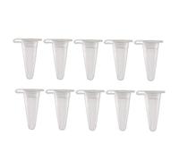 XYWHPGV 50 provette da centrifuga in plastica da 0,1 ml con tappo a scatto, provetta per microcentrifuga graduata in polipropilene, fondo, trasparente, contenitore per campioni di lievito per perlin(