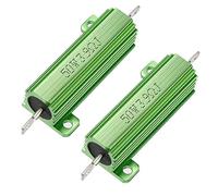 XYWHPGV 50W 3,9 Ohm 5% Resistenza alloggiamento in alluminio Rubinetto a vite Custodia in alluminio montata su telaio Resistenze a filo Resistenze di carico Verde 2 pezzi(d5132 4a764 a3b26 93f70 23712