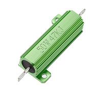 XYWHPGV 50W 47k Ohm 5% Resistenza alloggiamento in alluminio Rubinetto a vite Custodia in alluminio montata su telaio Resistore a filo Resistenze di carico Verde 1 pz(e0d25 3e3a0 8562d 72d12 d48e0 860