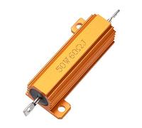 XYWHPGV 50W 60 Ohm 5% Resistenza alloggiamento in alluminio Rubinetto a vite Custodia in alluminio montata su telaio Resistore a filo Resistenze di carico Tono oro 1 pz(a4ae3 d0d2e bb6f2 5ff65 98c52