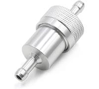XYWHPGV 6 mm di diametro tubo in lega di alluminio moto benzina olio detergente filtro del carburante tono argento Silver(0fb5e d9670 4de1c d41a0 0c890 87379