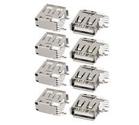 XYWHPGV 8 pz USB 2.0 Tipo-A Jack femmina 4-Terminali Inserto laterale Presa PCB Connect(ed750 8a552 24460 644fa eb62b 8be93
