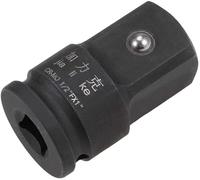 XYWHPGV Adattatore per bussola a percussione da 1/2 pollice (F) x 1 pollice (M) per chiavi a cricchetto, da femmina a maschio, Cr-Mo(41ffd f7989 36458 f2c60 b5d14 9aeed