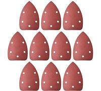 XYWHPGV Carta vetrata per levigatrice per dettagli, carta abrasiva triangolare, platorello a strappo, multiutensile oscillante triangolare, 1000 5 fori, 10 pezzi(a96d1 be448 070b1 99322 4b097 89373