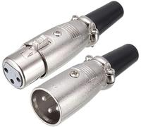 XYWHPGV Connettore XLR maschio/femmina a 3 pin per microfono Connettore a spina per cavo microfono Presa audio per microfono 2 coppie(c066f 2352f cdbe5 4fba8 e1e0e 9189d
