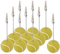 XYWHPGV Decorazione da tavolo a forma di palla da tennis in resina per appunti in carta, clip per appunti, 10 pezzi(82b68 e30fa c2312 d2ec7 b877c da95d
