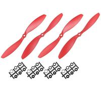XYWHPGV Eliche RC CW CCW 9047 9x4,7 pollici 2-palette ad ala fissa per aeroplano giocattolo, nylon rosso 2 paia con anelli adattatori(e36e0 3e4ca b2362 3ad6b 1dd9d 36d2f