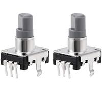 XYWHPGV Encoder rotativo a 360 gradi Interruttore di codice digitale Potenziometro EC12 3 pin 14,3 mm D-Shaft 2 pezzi(459d9 06dff ce890 344ba 74e72 4c2f6