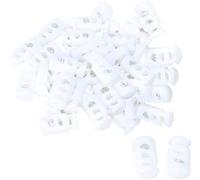 XYWHPGV Fermacorda in plastica bianca Fermacorda in plastica durevole Fermaglio a molla Fermaglio a levetta Fermacorda fermacorda per abbigliamento 40 pezzi(08023 93945 118f6 e4ec4 5f4e6 527da