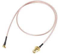 XYWHPGV MMCX maschio ad angolo retto a RP-SMA femmina paratia, cavo coassiale RG178 antenna pigtail, connettore coassiale RF, 20 pollici(b606d be3a3 7bba1 88d25 7ce2b 1fc91