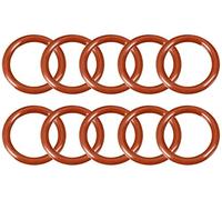 XYWHPGV O-ring in silicone, diametro esterno 27 mm, diametro interno 20 mm, larghezza 3,5 mm, guarnizione per anelli di tenuta VMQ, rosso, confezione da 10(1b83c 9e9a4 afe4a e7db5 814bc 4fccf