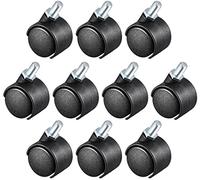 XYWHPGV Ruote girevoli da 1,15 pollici Ruota in nylon con stelo filettato a 360 gradi, M8 x 13 mm, capacità di 22 libbre ogni ruota, confezione da 10(8c9db a3dc8 5e43e 37908 697e6 ee5ec
