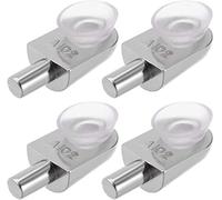 XYWHPGV Supporto per mensola Pioli Morsetto in vetro Staffa Chiodo in lega di zinco con ventosa con ardiglione da 5,2 mm di diametro, 4 pezzi(4e738 af975 4b1bc 4ec35 05fd0 893a8