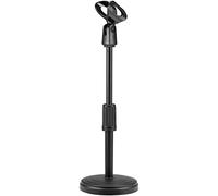 XYWHPGV Supporto per microfono da tavolo regolabile in altezza 22-33 cm Supporto per microfono da tavolo con clip ovale per conferenze(5deeb a28d2 fbec7 cab2f e4ccd 41cb1