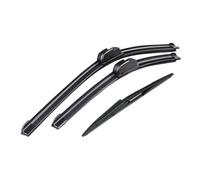 XYWOPO Kit set spazzole tergicristallo anteriore e posteriore, for Jeep, Grand Cherokee WK 2005-2010 Parabrezza Parabrezza 21"21"14" Spazzola tergicristallo posteriore(BLACK Left hand drive)