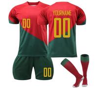 XYYYHTL 25/26 Completo Calcio Bambino Personalizzabile Maglie da Calcio con Nome e Numero a Scelta Completo casa/visitatore con Pantaloncini e Calzini Regali di Calcetto per Uomini e Ragazzi
