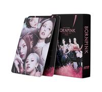 XYYYHTL 54/55PC Black-pink Photocards Cartoline Kpop Lisa Jennie Jisoo Rose Min Card Kpop Photocard Set Regalo di compleanno per i fan