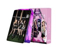 XYYYHTL 54/55PC Black-pink Photocards Cartoline Kpop Lisa Jennie Jisoo Rose Min Card Kpop Photocard Set Regalo di compleanno per i fan