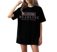XYYYHTL Blackpink Maglietta Deadline Blackpink T Shirt Album K-Pop Jennie Rose jisoo 2025 World Tour Vintage Graphic Shirt
