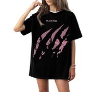 XYYYHTL Blackpink Maglietta Deadline Blackpink T Shirt Album K-Pop Jennie Rose jisoo 2025 World Tour Vintage Graphic Shirt