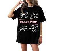XYYYHTL Blackpink Maglietta Deadline Blackpink T Shirt Album K-Pop Jennie Rose jisoo 2025 World Tour Vintage Graphic Shirt