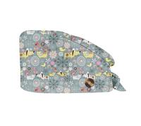 XYYYHTL Cuffia Chirurgica per Donna e Uomo Cuffie Sala Operatoria Cuffiette Chirurgiche Cotone Cappello Sanitario Cuffietta Chirurgica per Infermieri Dentista Mediche Berretto Chirurgico Regolabile