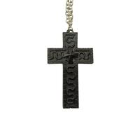 XYYYHTL Thanos Collana di Thanos Korean Game 2 230 Croce Che Si Apre a forma di croce con scomparto segreto, croce antica, personaggio dieci collane con ciondolo a forma di personaggio 3D design