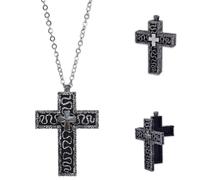 XYYYHTL Thanos Collana di Thanos Korean Game 2 230 Croce Che Si Apre a forma di croce con scomparto segreto, croce antica, personaggio dieci collane con ciondolo a forma di personaggio 3D design
