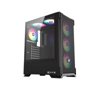 XYZ AIRONE 300-X Mesh Tower 6x120mm ARGB Vetro temperato ATX Bianco/Nero