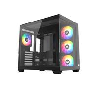 XYZ TESSERACT X Chassis ATX Vetro temperato 7x120mm ARGB PWM Doppia Camera USB-C Nero/Bianco
