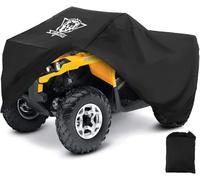 XYZCTEM Copertura impermeabile per ATV, resistente, colore nero, protegge 4 ruote da neve, pioggia o sole, misura grande universale adatta per la maggior parte dei quad da 261,6 cm
