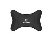 XYZNB 1/2 Pezzi Cuscino per poggiatesta Auto con Logo Auto Accessori per Auto. per Suzuki Liana, MR Wagon, Reno, S-Presso, Splash, Swace,One-Black